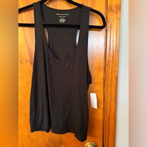 American Eagle Outfitters Black Racerback Tank Top